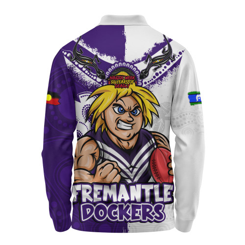 Fremantle Long Sleeve Polo Shirt NAIDOC Week One Spirit One Pride